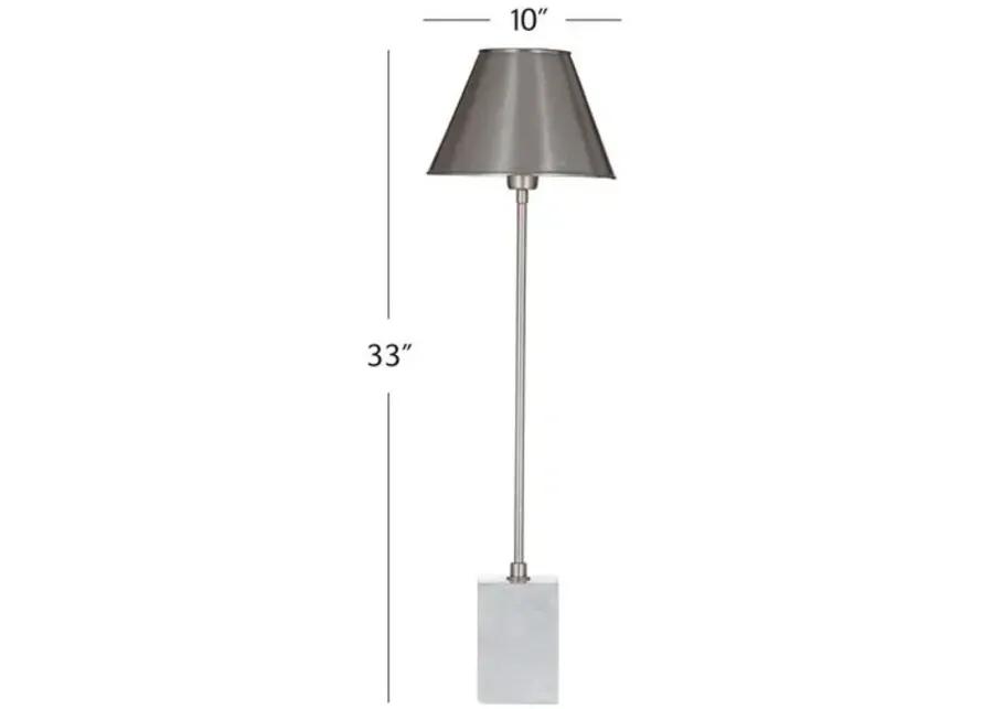 Athens Table/Buffet Lamp - Silver