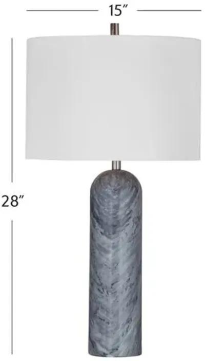 Tiverton Marble Table Lamp - Gray