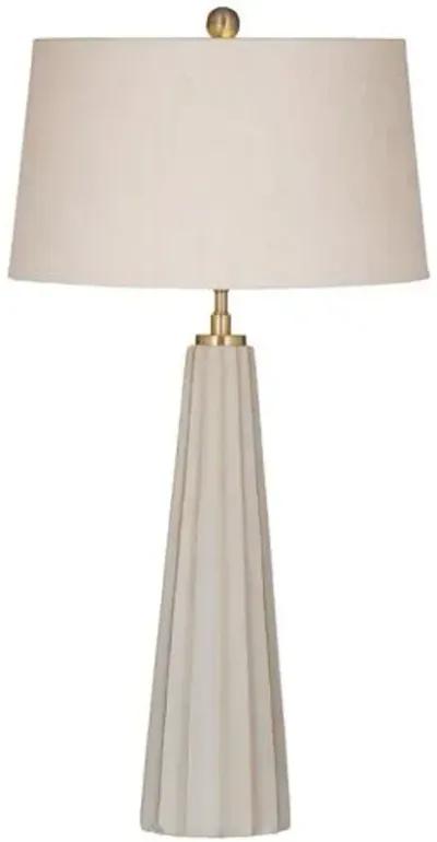 Fulton Table Lamp - Beige Cement