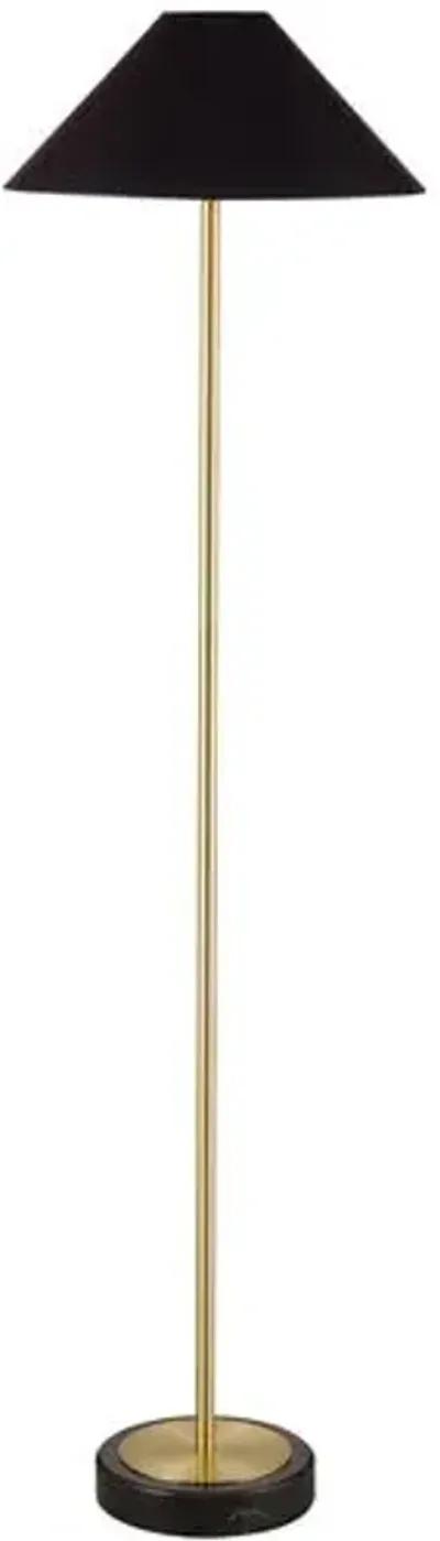 Burlington Floor Lamp - Black/Brass