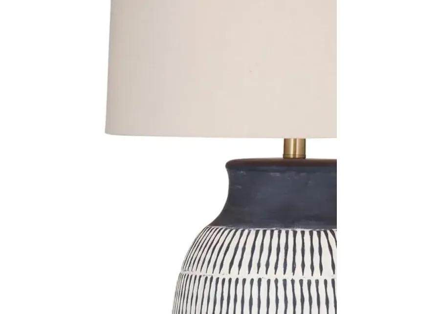 Belford Table Lamp - Blue/White