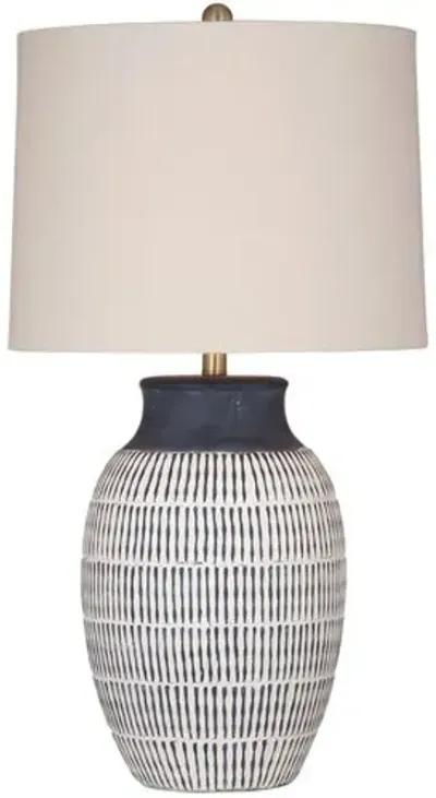 Belford Table Lamp - Blue/White