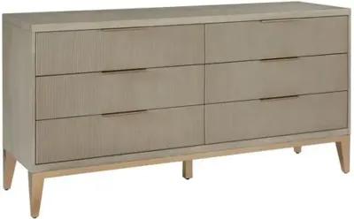 Ella Six Drawer Dresser - Gray