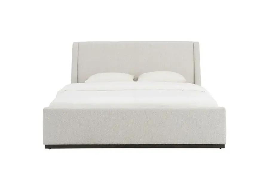 Evelyn Upholstered Bed - Smoke Gray