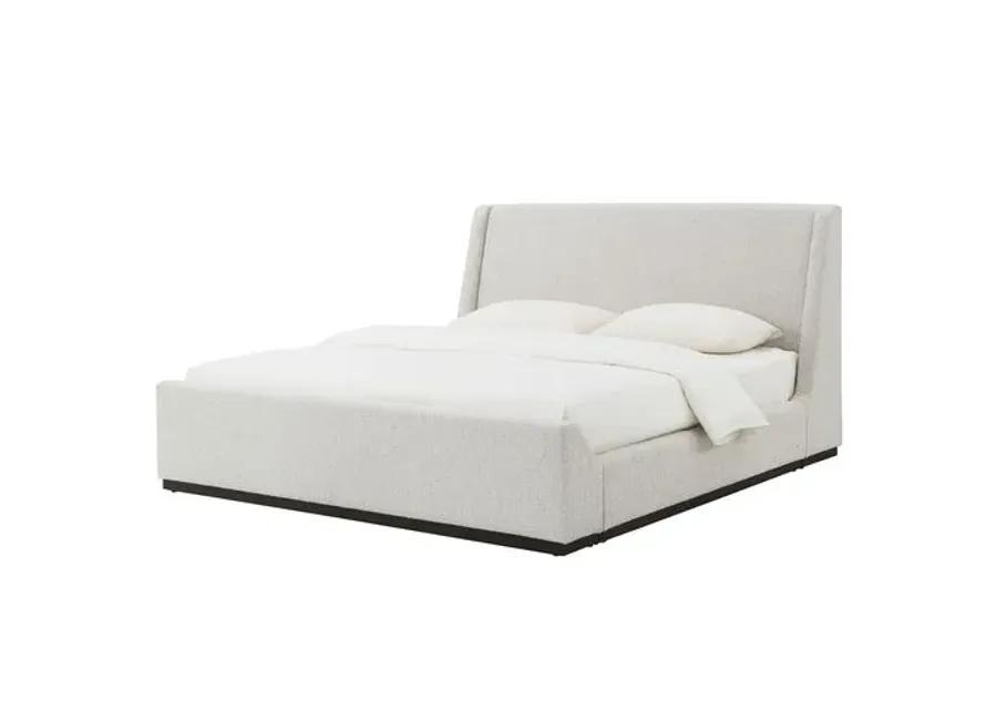 Evelyn Upholstered Bed - Smoke Gray