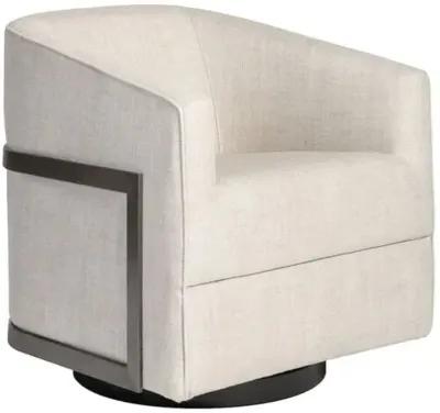 Penelope Swivel Chair - Everest Frost