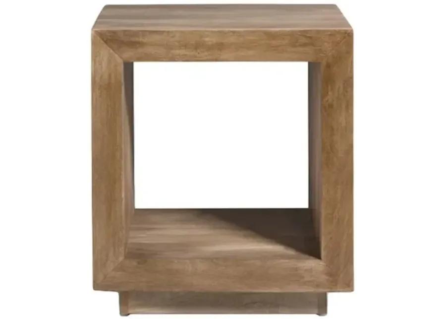 Avery End Table - Light Ash