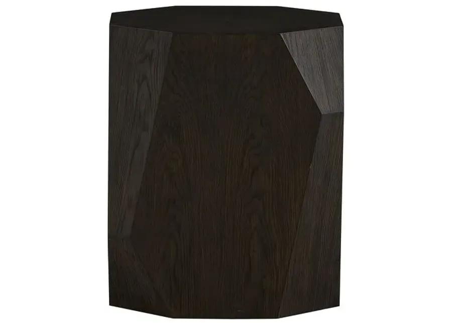 Stella End Table - Dark Cinder - Brown