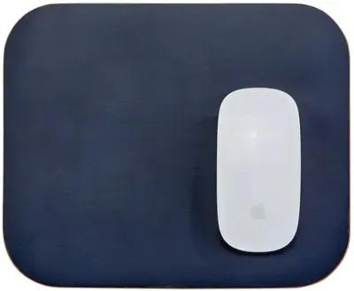 Italian Leather Double Sided Mouse Pad - Blue