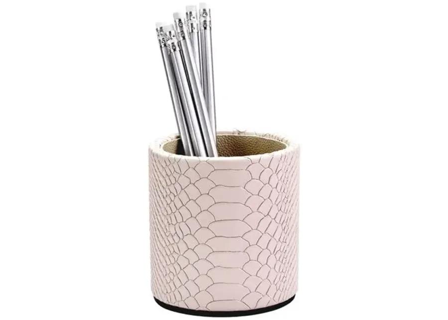 Leather Pencil Cup - Gray Malin - Beige