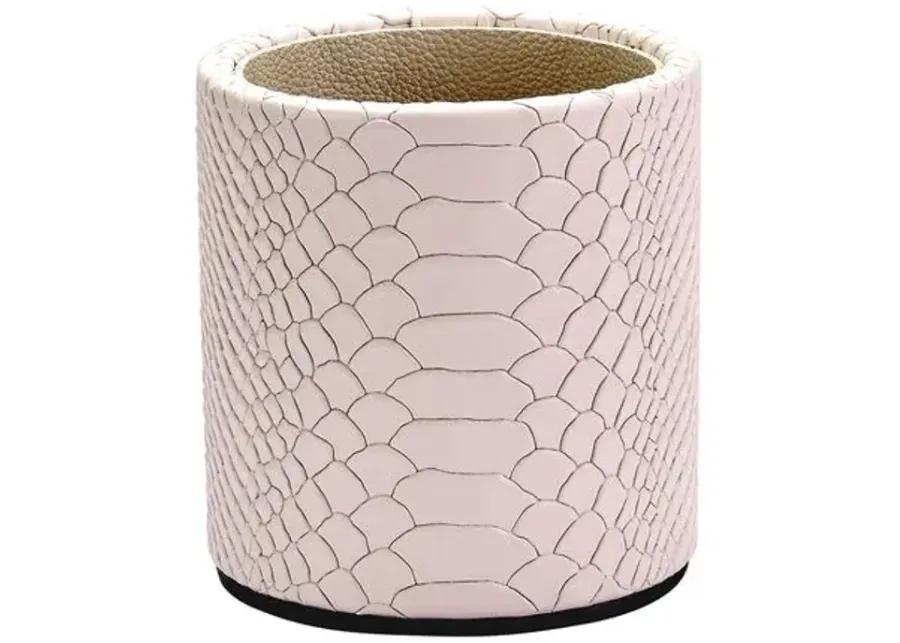 Leather Pencil Cup - Gray Malin - Beige