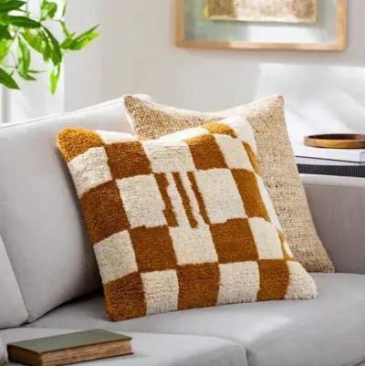 Balder Checkered Wool Pillow