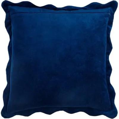 Elfie Scallop Trim Velvet Pillow