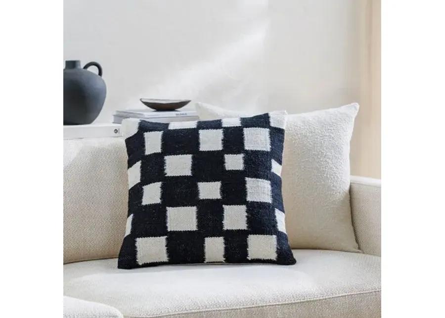 Jacinta Checkered Wool Pillow