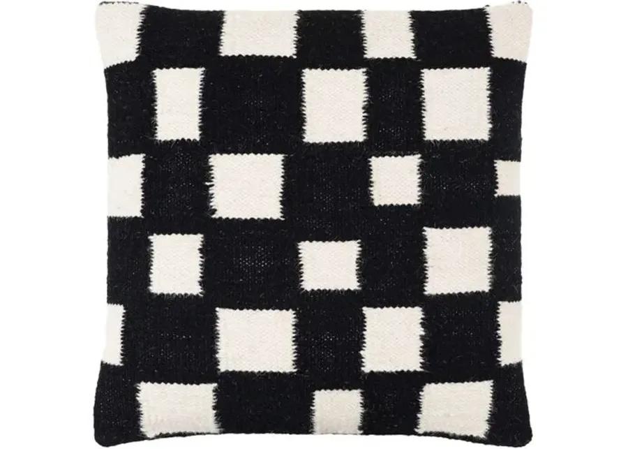 Jacinta Checkered Wool Pillow