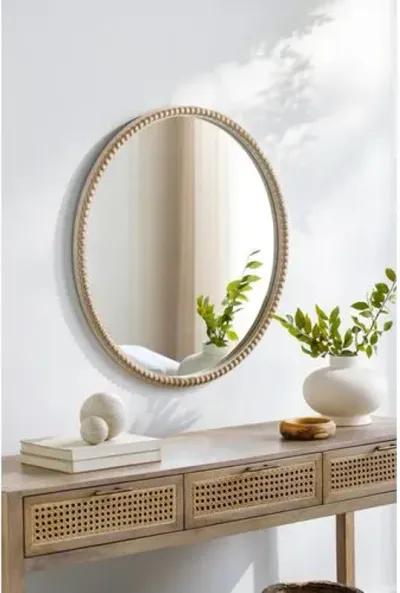 Dover Round Wall Mirror - Natural