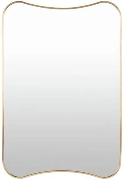 Juno Curvy Wall Mirror - Gold