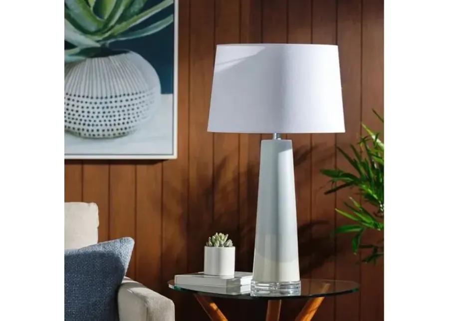 Linda Table Lamp - Pale Blue/Cream