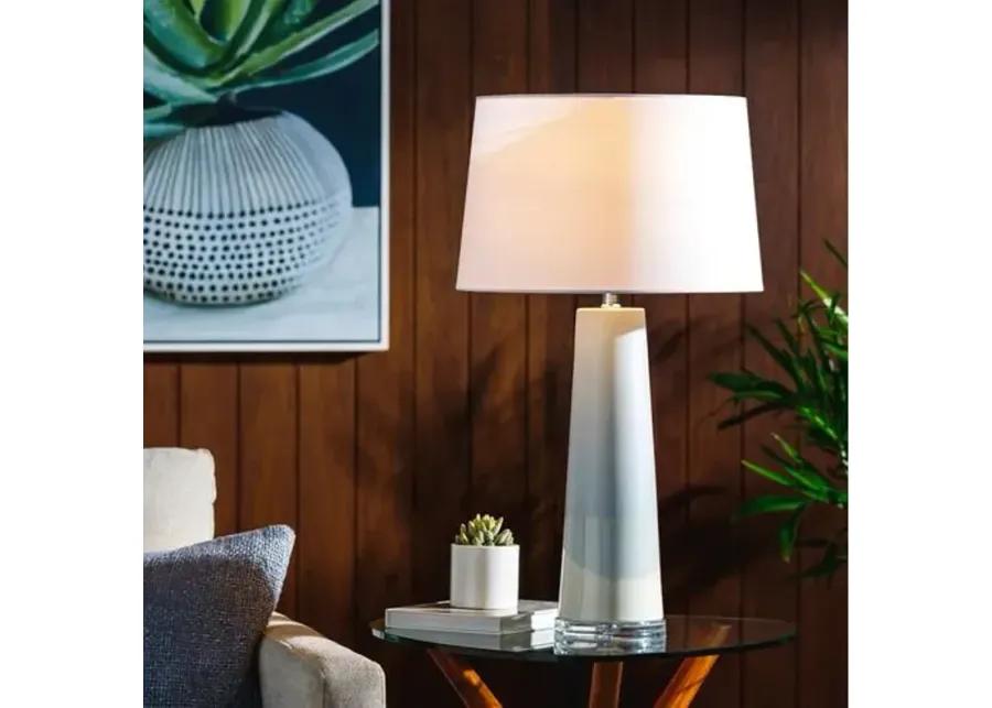 Linda Table Lamp - Pale Blue/Cream