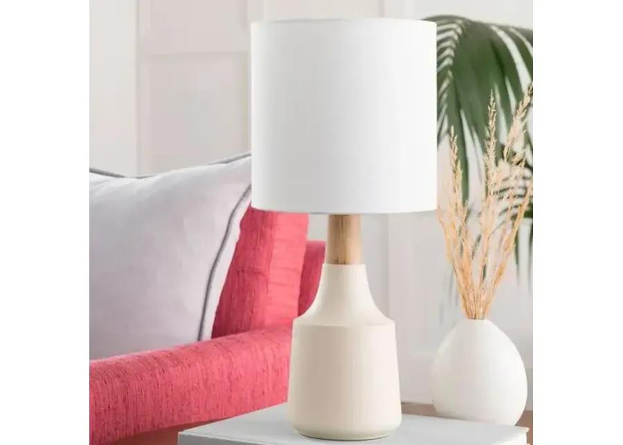 Kiki Accent Table Lamp - Ivory - 18Hx8Wx8D in