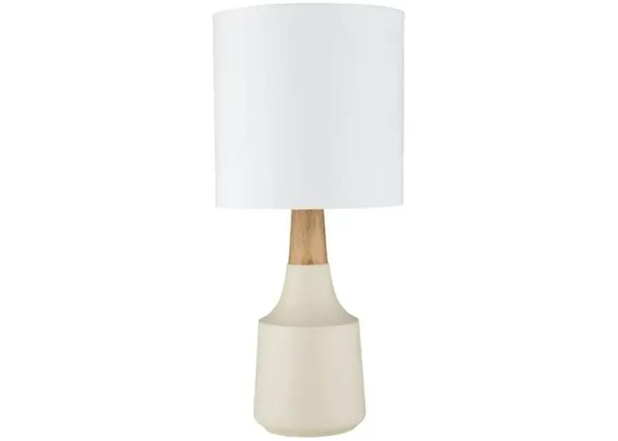 Kiki Accent Table Lamp - Ivory - 18Hx8Wx8D in