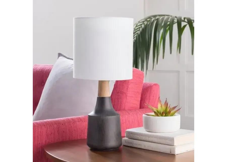 Kiki Accent Table Lamp - Black - 18Hx8Wx8D in