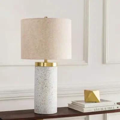 Sera Concrete Table Lamp - Blue Speckle/Natural