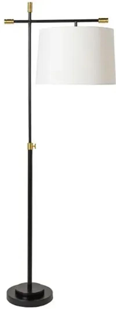 Haisley Floor Lamp - Black/Gold