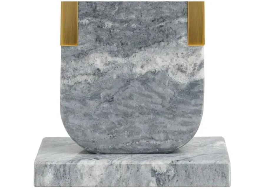 Pixie Marble Table Lamp - Gray/Gold