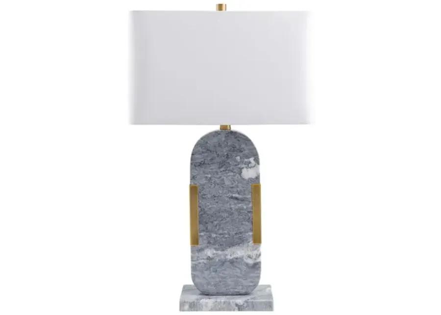 Pixie Marble Table Lamp - Gray/Gold