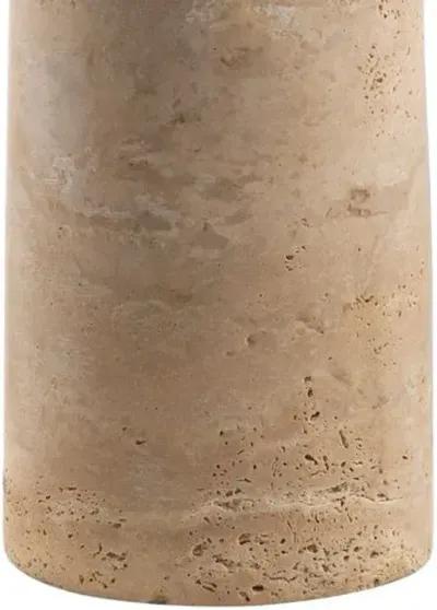 Kip Table Lamp - Natural Travertine - Beige