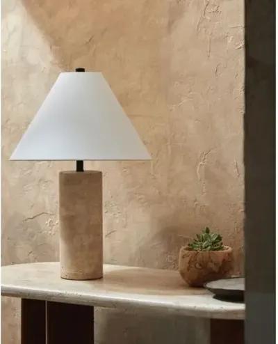 Neo Table Lamp - Natural Travertine - Beige