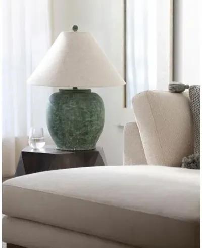 Smith Cement Table Lamp - Green