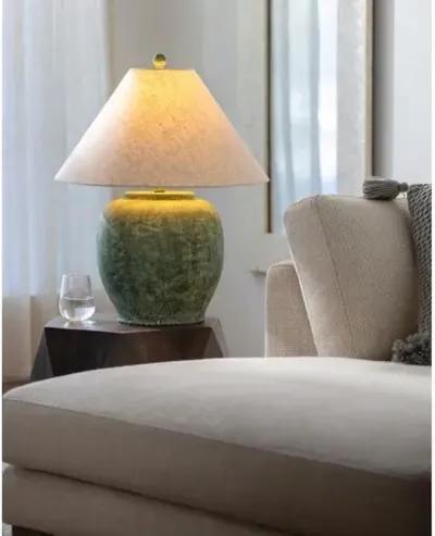 Smith Cement Table Lamp - Green