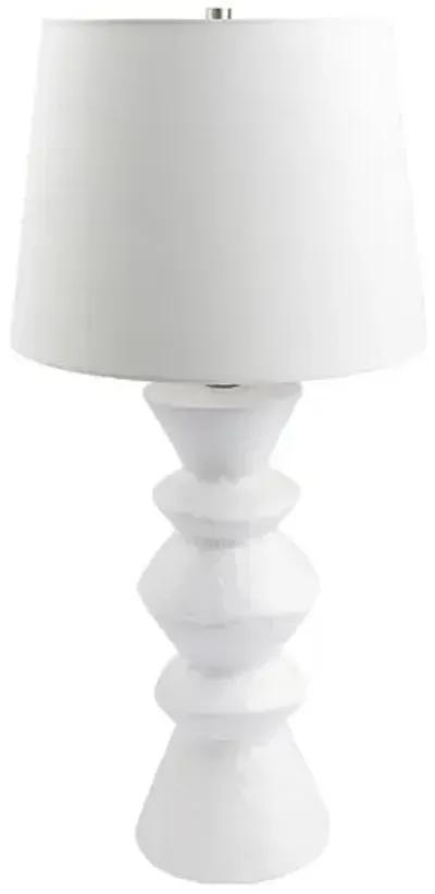 Zuma Ceramic Table Lamp - White