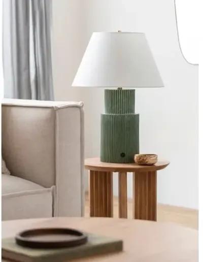 Shepard Painted Resin Table Lamp - Green