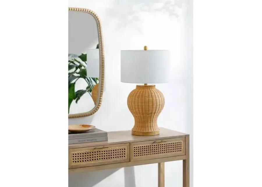 Como Rattan Table Lamp - Natural - Beige