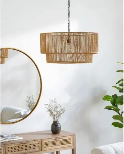 Como Rattan Pendant - Black