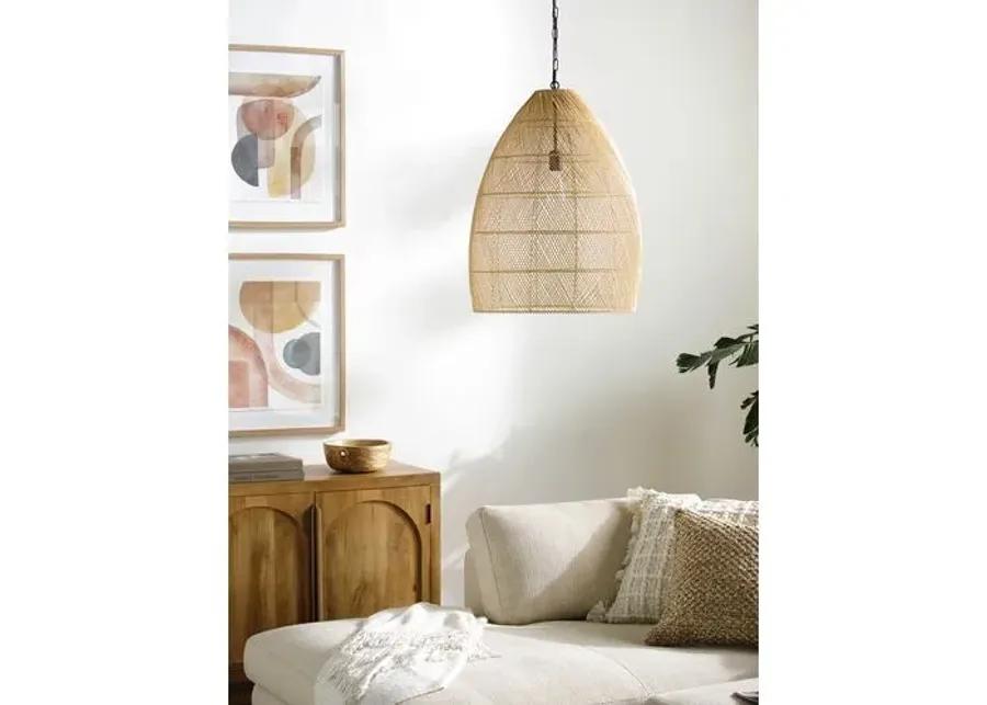 Kingston Rattan Pendant - Beige