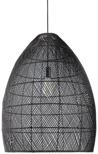 Kingston Rattan Pendant - Black