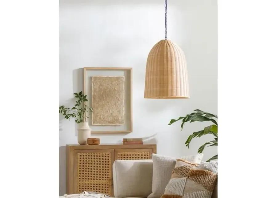 Brixley Rattan Dome Pendant - Beige