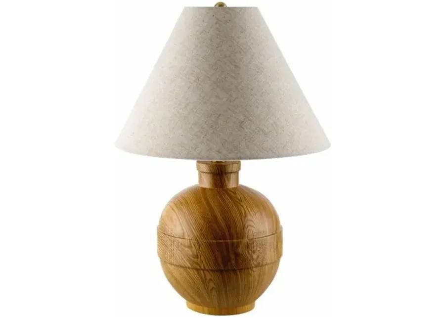 Bubba Painted Resin Table Lamp - Brown