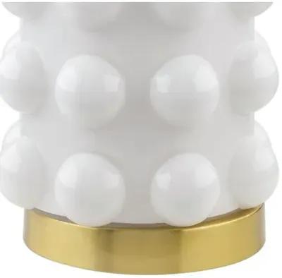 Kade Painted Glass Table Lamp - White