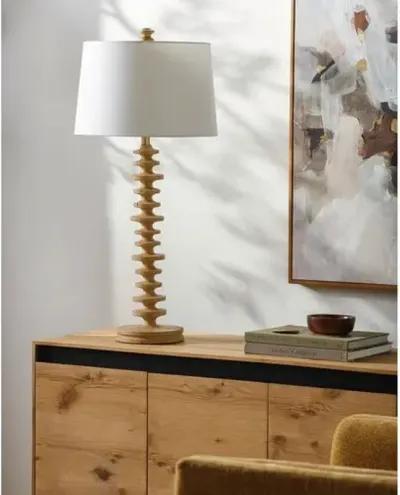 Clemente Resin Table Lamp - Brown