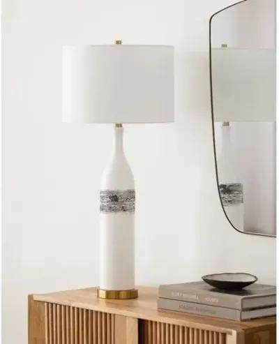 Maris Ceramic Table Lamp - White