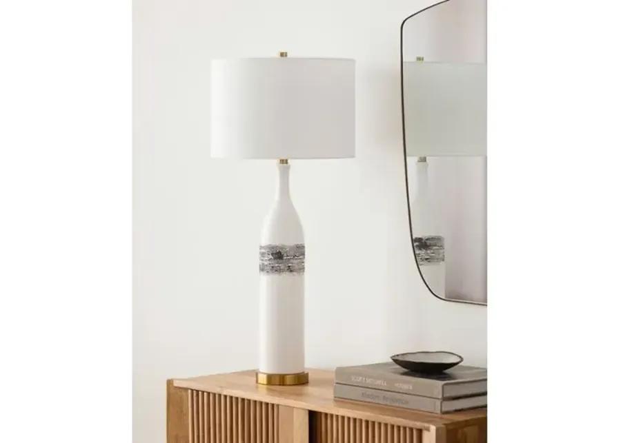 Maris Ceramic Table Lamp - White