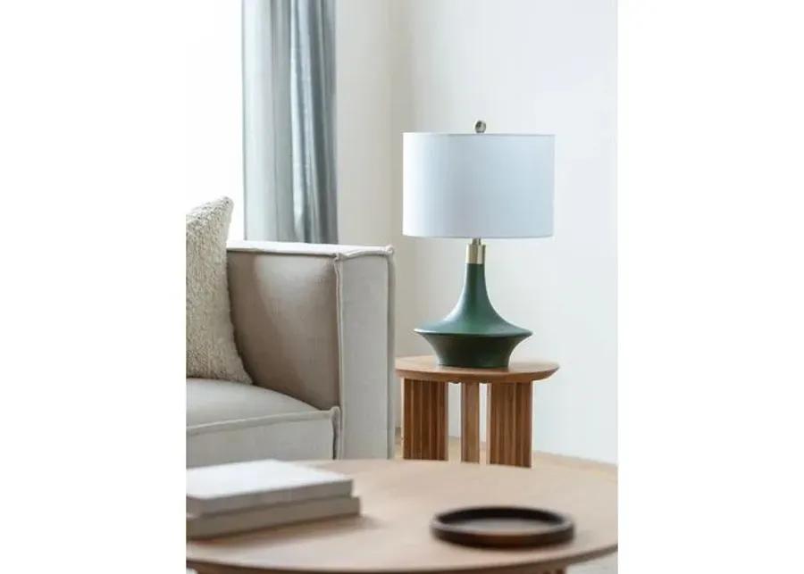 Xena Table Lamp - Dark Green/Gold