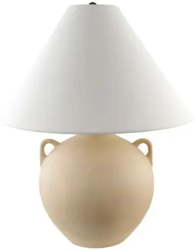 Dune Ceramic Jar Table Lamp - Beige