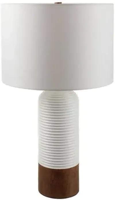 Dorian Resin Table Lamp - White