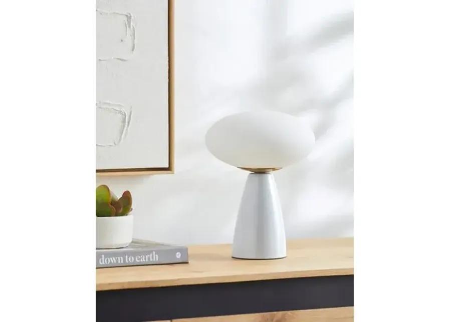 Kolbi Globe Ceramic Table Lamp - White